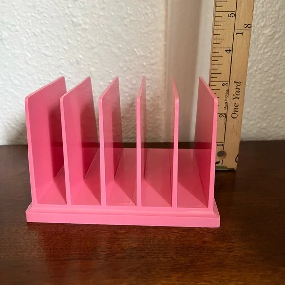 Vintage Rogers Letter Holder Organizer Pink - Picture 6 of 7